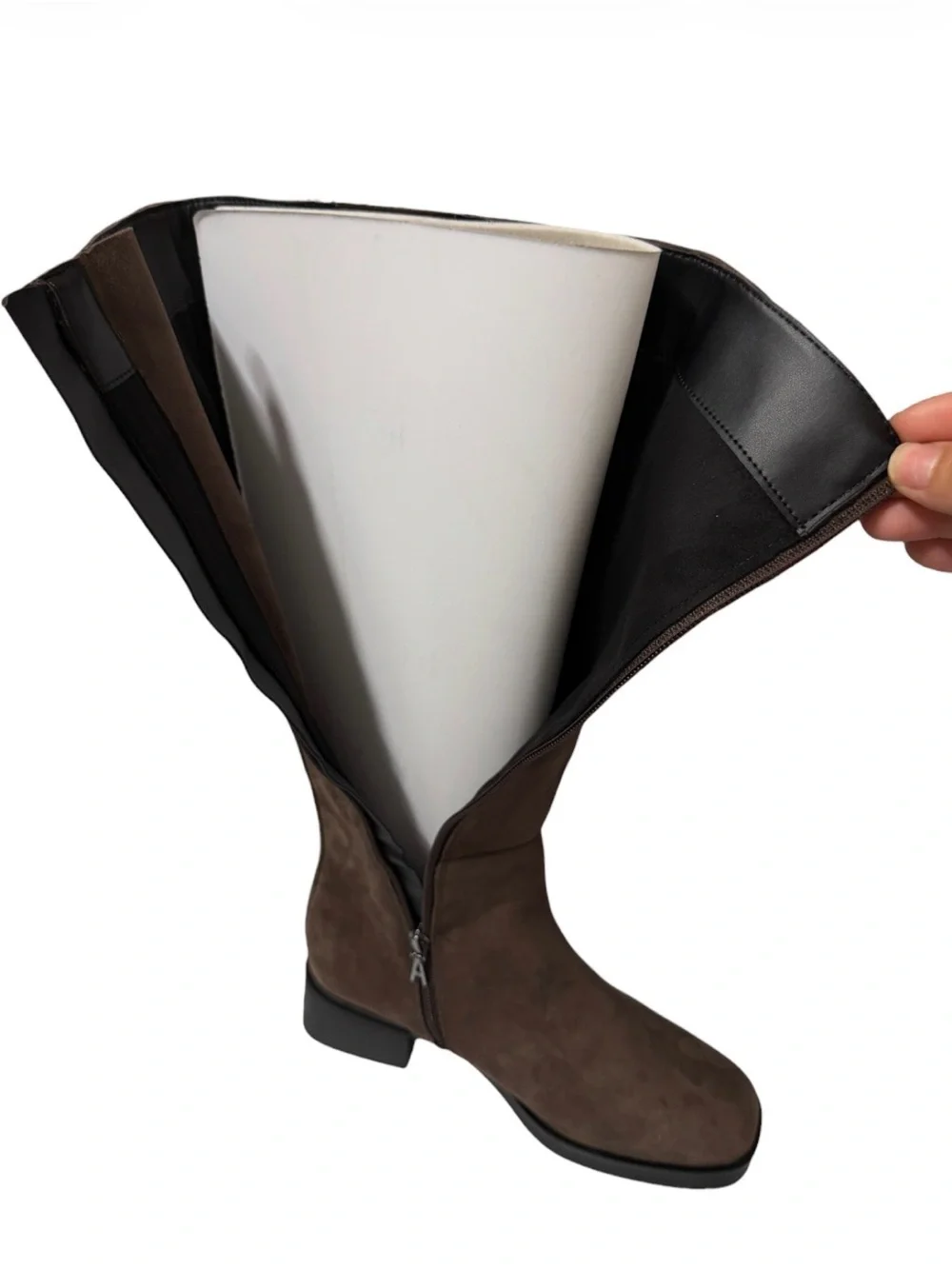Aerosoles Suede Knee-High Boots - Brown 7Wide | New